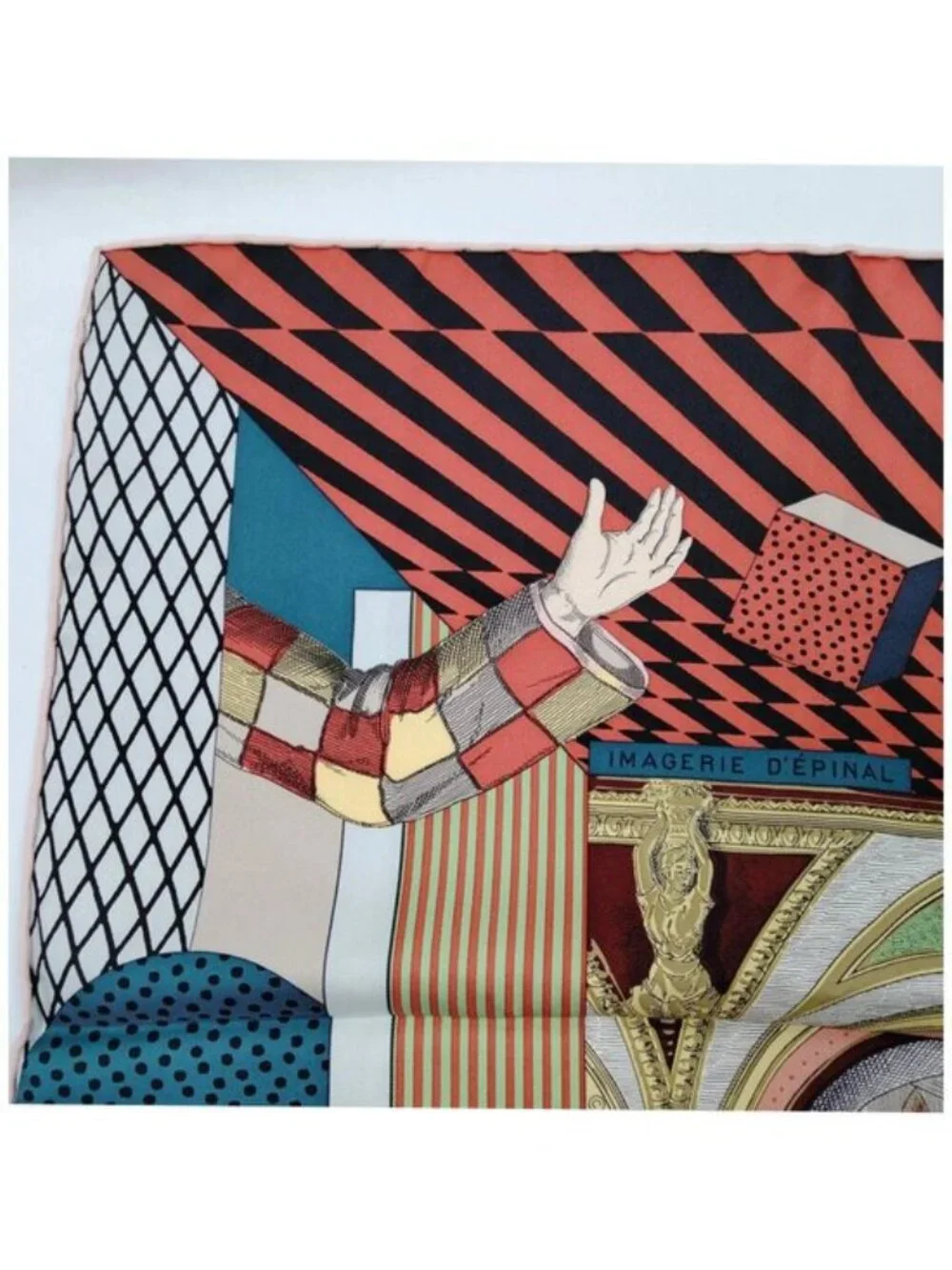 Authentic Hermès Grand Théâtre Nouveau Carré 90 Silk Scarf